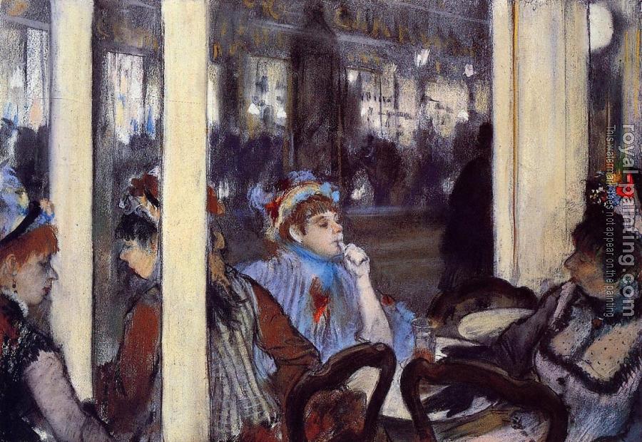 Edgar Degas : Women on a Cafe Terrace in the Evening